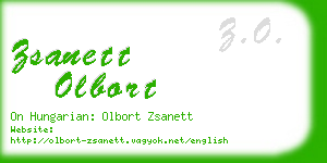 zsanett olbort business card